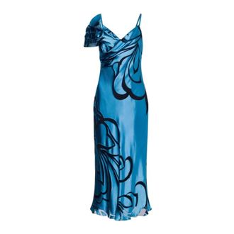 Alberta Ferretti Alberta Ferretti, Party Dresses, female, Blue, Size: L Polyester dresses and jumpsuits