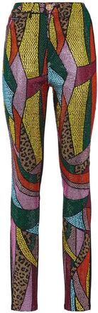 Philipp Plein Super High Waist Jegging - Dames - Skinny Jeans - Veelkleurig - W25 - Denim - Jeans