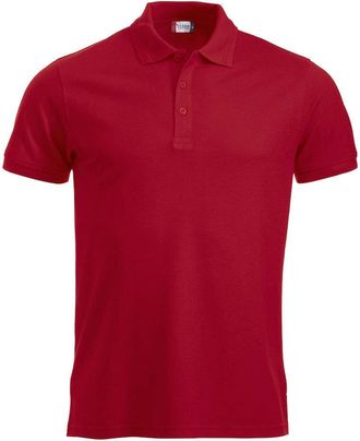Clique Clique Mens Manhattan Polo Shirt Red XXL