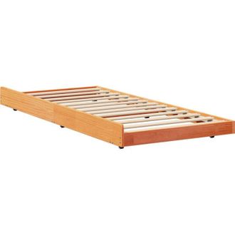 vidaXL Estructura De Cama Marr&oacute;n Cera 80 X 200 Cm Vidaxl