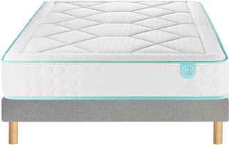 Merinos Ensemble matras met pocketveren + bedbodem, LE TOUT MOELLEUX