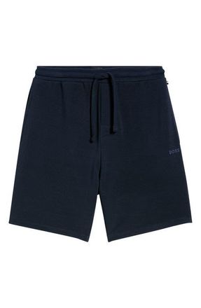 BOSS Ribbed Pajama Shorts in Dark Blue at Nordstrom, Size Xx-Large