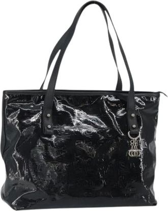 Ferragamo Pre-owned Tote Bags, female, Black, Size: ONE SIZE Pre-owned Leather Shoulder Bag