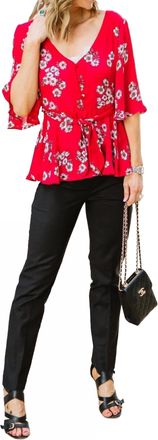 Nic+Zoe The Perfect Pant Trouser In Onyx Black