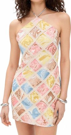 Hemant & Nandita Fiza Bodycon Mini Dress In Multi Color
