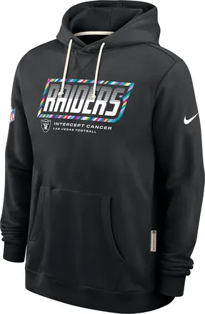Nike Las Vegas Raiders Crucial Catch Sideline Standard Issue Nike Mens Dri-FIT NFL Pullover Hoodie in Black | 03AZ00AZUQ-F9R