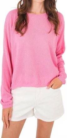 Stitchdrop Yatch Long Sleeve Top In Strawberry