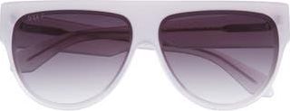 DIFF Eyewear Georgie 58mm Gradient Shield Sunglasses in Thistle /Grey Gradient at Nordstrom Rack