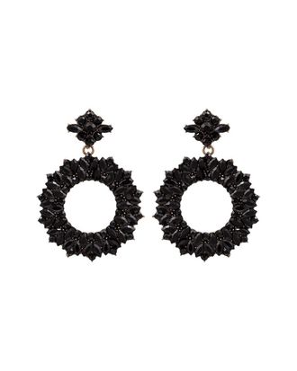 Eyecandy LA Eye Candy La Luxe Collection Crystal Riley Loop Earrings