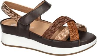 PieSanto Schoenen, Dames, Bruin, 40 EU, Wol, 260425 Wedge Sandal