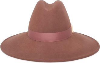 Gigi Burris Millinery Requiem Wool Blend Felt Fedora in Clay at Nordstrom, Size Medium