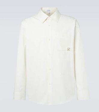Loewe Camicia Anagram in twill di cotone