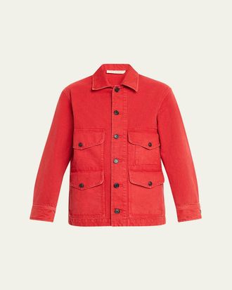 Nili Lotan Leroy Cotton Twill Utility Jacket