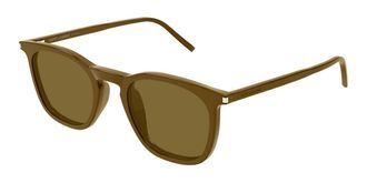 Saint Laurent SL 623 007 Mens Sunglasses Brown Size 49 - Free RX Lenses - Free RX Lenses