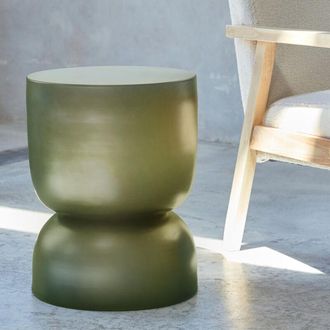 Sweeek Sweeek - Tavolino, lato divano, comodino metallo &Oslash;32 x H42cm
