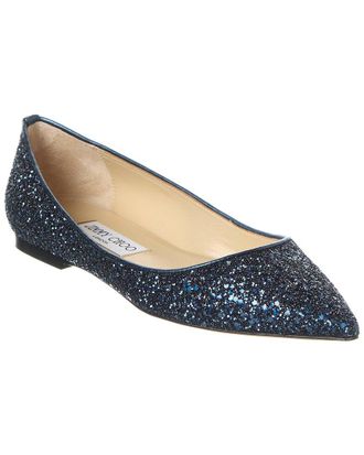Jimmy Choo London Alina Glitter Flat