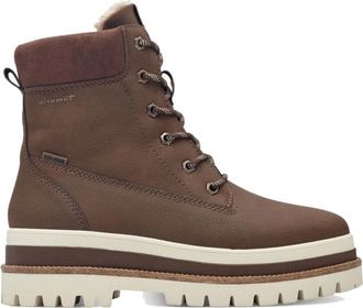 Tamaris Lace-up enkellaarsjes - Dames - Veterlaarzen - Bruin - 41 EU - Schoenen