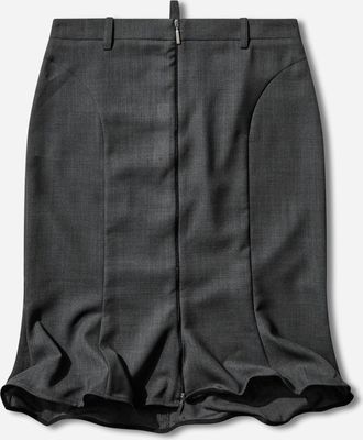 Miista Women s Patty Midi Skirt Cement Grey