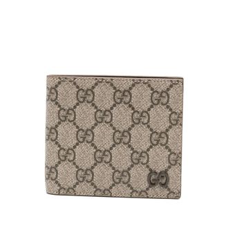 Gucci GG Supreme-canvas Leather Wallet