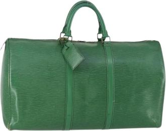 Louis Vuitton Pre-owned Weekend Bags, female, Green, Size: ONE SIZE Pre-owned Weekend Bag