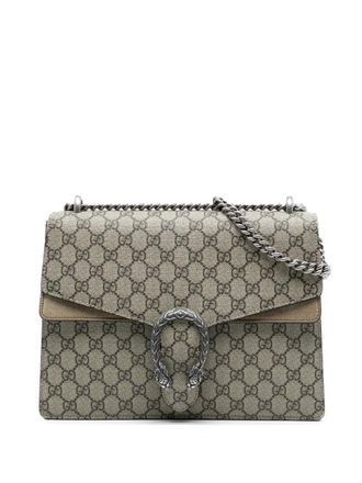 Gucci 2016-2025 Medium GG Supreme Dionysus shoulder bag - Marrone
