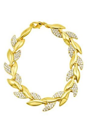 Adornia Crystal Leaf Bracelet in Gold at Nordstrom Rack