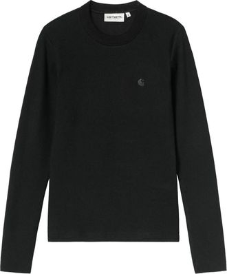 Carhartt Work in Progress Longsleeve Philipa T-Shirt - Dames - Longsleeves - Zwart - M - Katoen - Tops