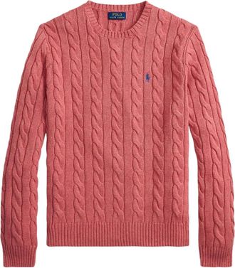 Polo Ralph Lauren Kabelgebreide trui met lange mouwen - Roze