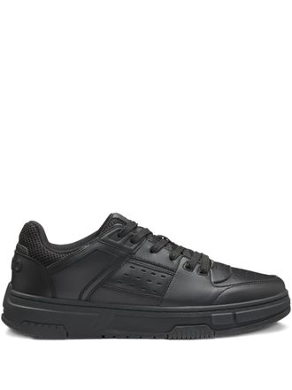 HUGO BOSS leather sneakers - men - Rubber/Calf Leather/Polyurethane/Polyester - 42 - Black