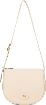 Burberry Womens Shoulder Bag Tavistock Ivory Leather Calfskin