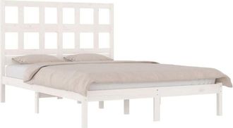 vidaXL Bed Frame without Mattress White 160x200 cm Solid Wood Pine Vidaxl