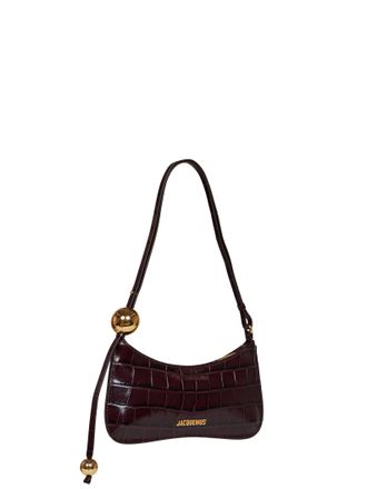 Jacquemus Bisou Perle Shoulder Bag - Burgundy