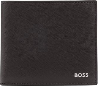 HUGO BOSS Mens Zair_4CC Leather Brown Wallet - Size: ONE size