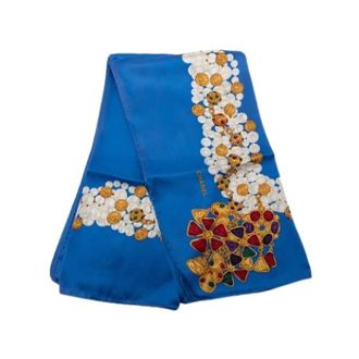 Chanel Pre-owned Scarves, female, Blue, Size: ONE SIZE Pre-owned Pearls and Gripoix Scarf