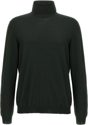 Zanone Wollen coltrui - Heren - Coltruien - Groen - L - Wol - Truien & Vesten