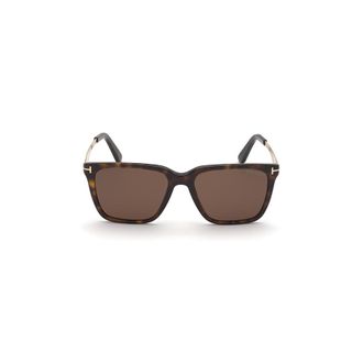 Tom Ford Garrett Brown Square Mens Sunglasses FT0862 52E 56