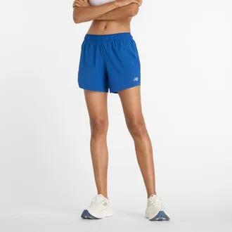 New Balance Donna RC Short 5 in Blu, Politessuto, Taglia S