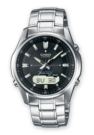 Casio Radiogestuurde Horloges Heren Zilveren Horloge LCW-M100DSE-1AER