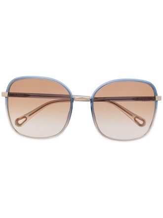 Chlo&eacute; Occhiali da sole oversize - Grigio