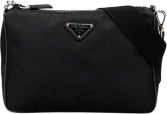 Prada Pre-owned Cross Body Bags, female, Black, Size: ONE SIZE Pre-owned Crossbody Bag