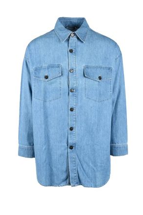Philippe Model Blue Cotton Viscose Shirt