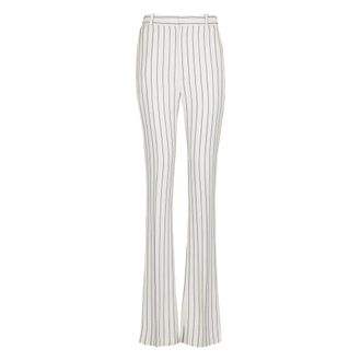 Balmain Pinstripe Flared-leg Trousers