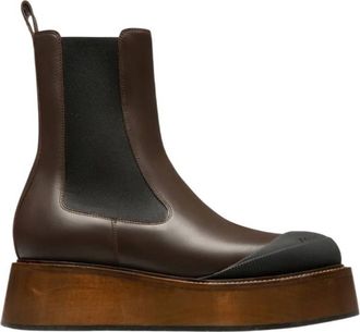 Bally Ilene Leather Booties, Brand Size 40 ( US Size 9.5 )