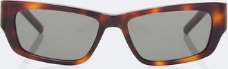 Saint Laurent Occhiali da sole rettangolari Jazz