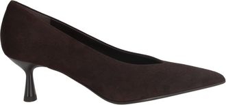 Sergio Levantesi Chocolate Brown Beatrix67 Suede Kitten-Heel Pumps