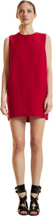 Cynthia Rowley Penelope Shift Jurk - Dames - Korte kleedjes - Rood - XS - Wol - Kleedjes
