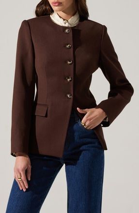 ASTR the Label Bellemere Jacket in Brown at Nordstrom, Size X-Small
