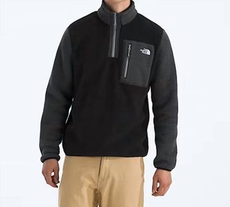 The North Face Yumiori Quarter Zip Jacket In Black Asphalt Grey Monument Grey