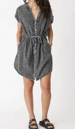 Electric & Rose Serra Dress In Acid Washed Black