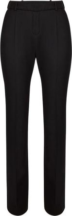 Nina Ricci Zwart recht wol - Dames - Straight fit broeken - Zwart - S - Wol - Broeken